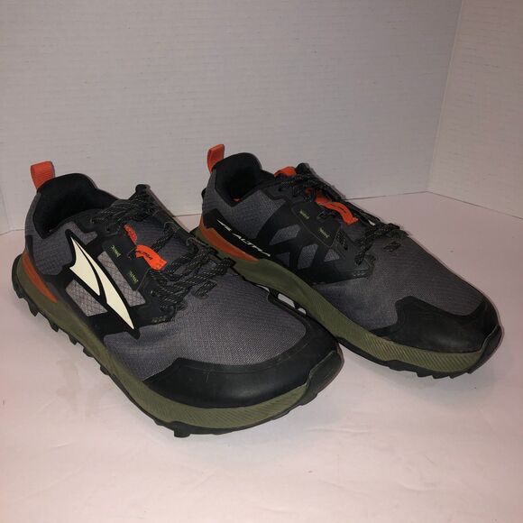 Altra Mens Size US 9.5 Black Gray Lone Peak 7 Trail Running Shoes Sneakers EU 43 - Picture 3 of 6